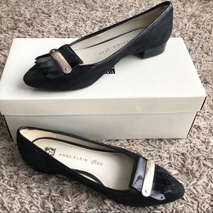 Anne Klein Leather Dress Flats